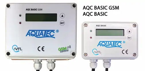 Control units for Aquatec VFL wastewater treatment plants AQC BASIC or AQC BASIC GSM