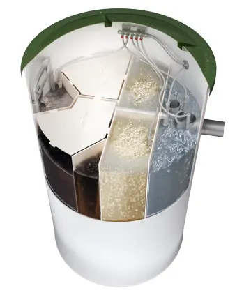 AT MBBR wastewater treatment plant Aquatec VFL